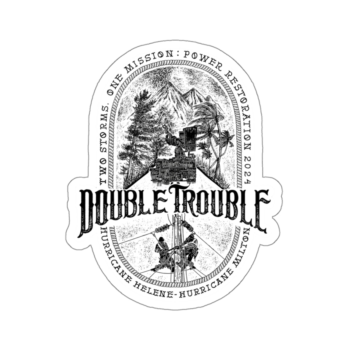 Double Trouble Sticker