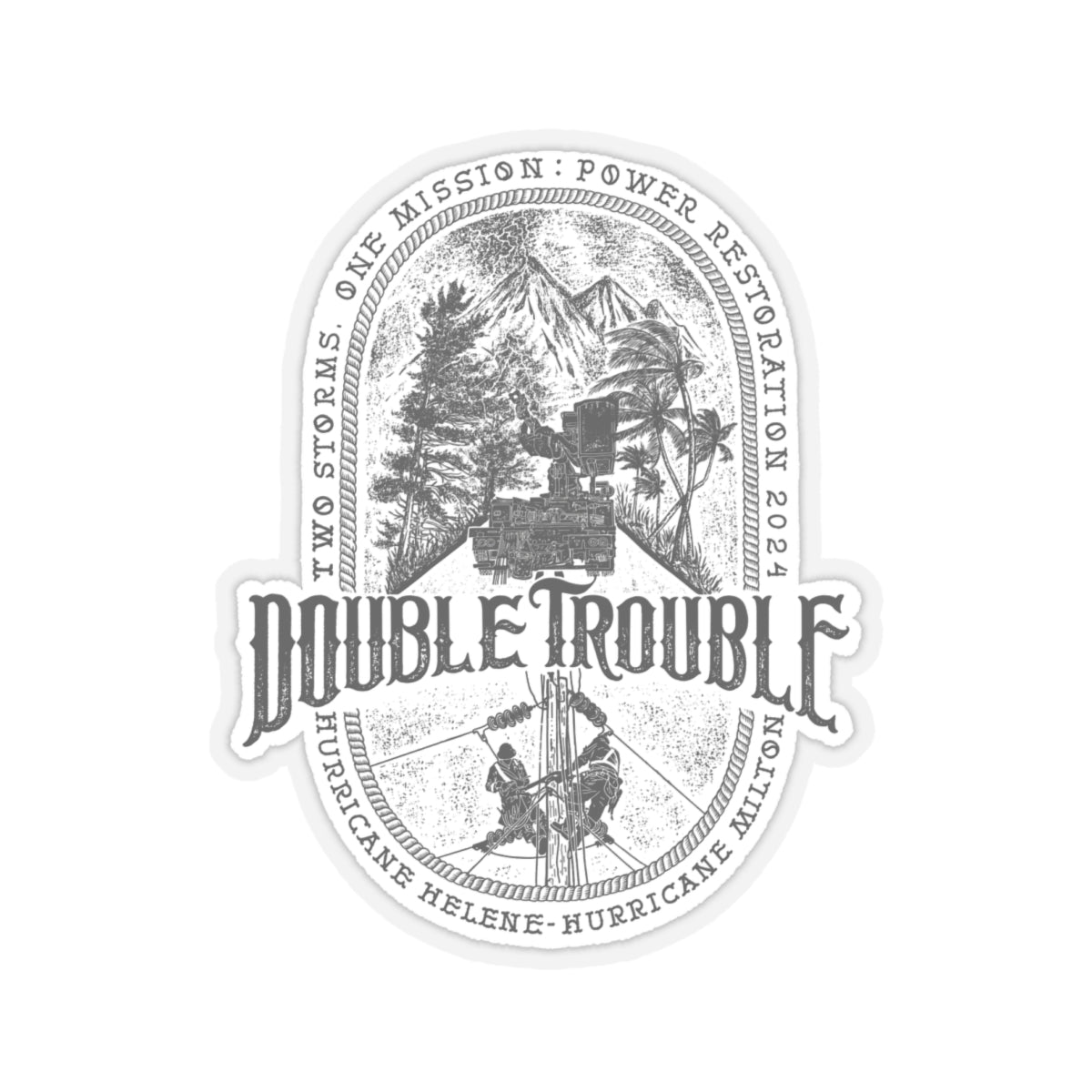 Double Trouble Sticker