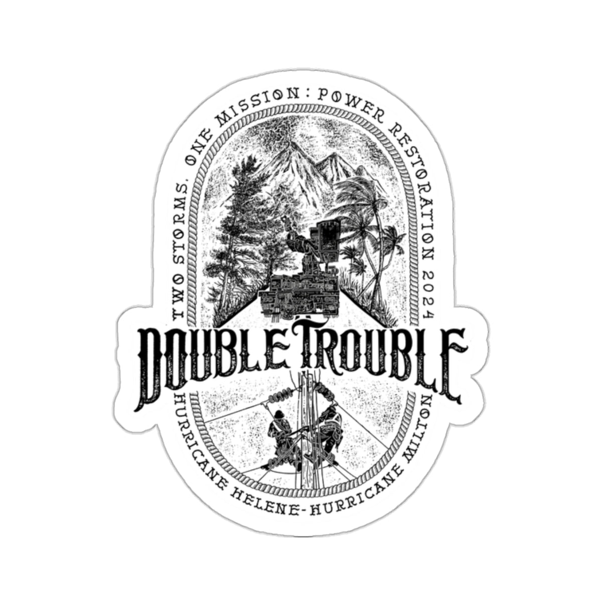 Double Trouble Sticker